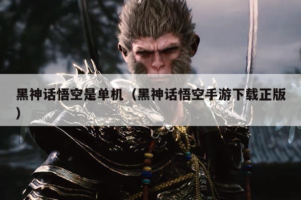 黑神话悟空是单机（黑神话悟空手游下载正版）
