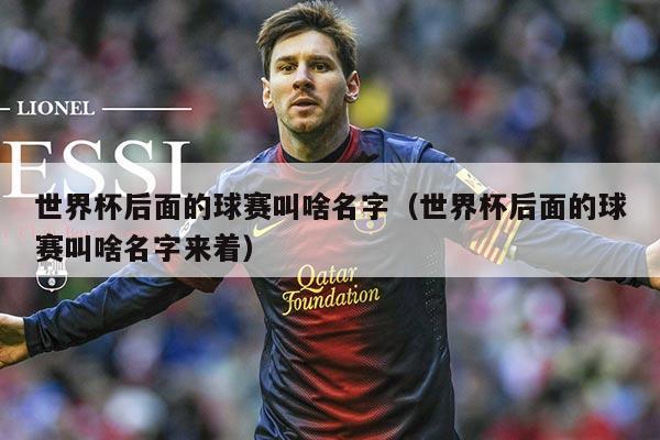 世界杯后面的球赛叫啥名字(世界杯后面的球赛叫啥名字来着)