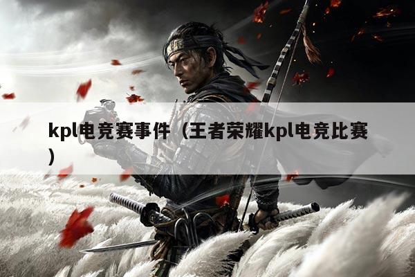kpl电竞赛事件（王者荣耀kpl电竞比赛）