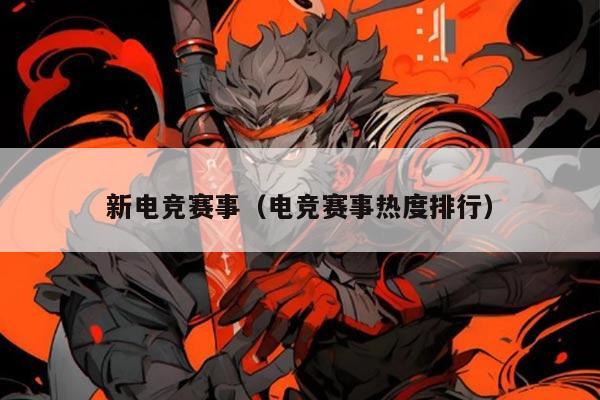 新电竞赛事(电竞赛事热度排行)