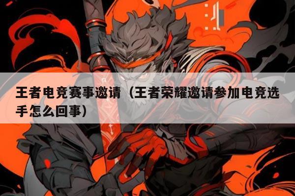 王者电竞赛事邀请(王者荣耀邀请参加电竞选手怎么回事)