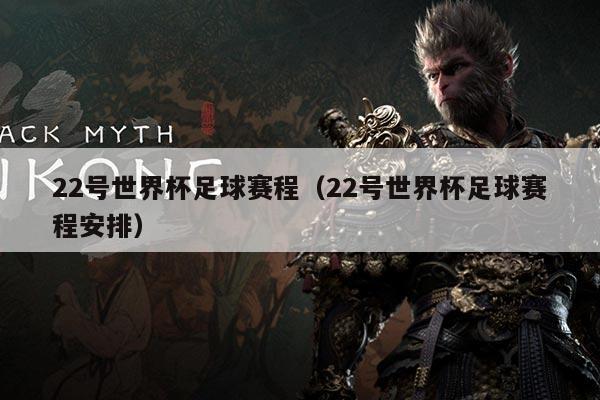 22号世界杯足球赛程(22号世界杯足球赛程安排)