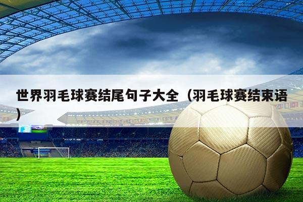 世界羽毛球赛结尾句子大全(羽毛球赛结束语)