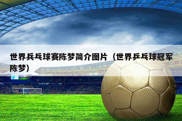 世界兵乓球赛陈梦简介图片（世界乒乓球冠军陈梦）