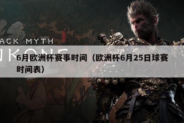 6月欧洲杯赛事时间(欧洲杯6月25日球赛时间表)