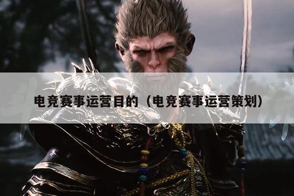电竞赛事运营目的(电竞赛事运营策划)