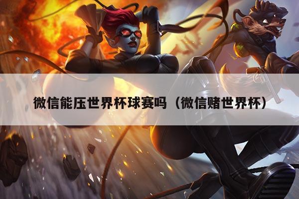 微信能压世界杯球赛吗（微信赌世界杯）